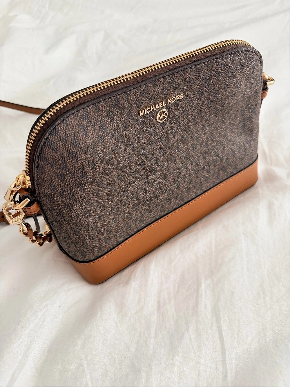 Michael Kors Jet Set Charm Brown Crossbody Bag NWT